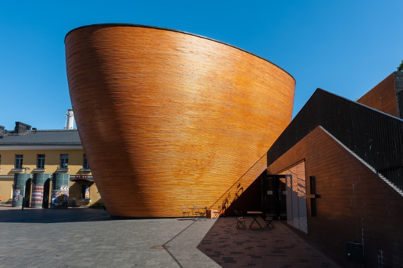 Kamppi Chapel of Silence in Helsinki, Finland