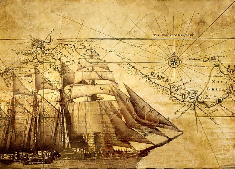 Historical maps of explorers